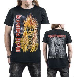 Iron Maiden First Album Track List rock metal Official T-Shirt L NWT